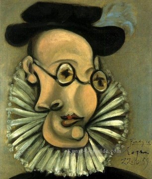 Porträt de Jaime Sabartes en Groß d Espagne 1939 kubistisch Ölgemälde